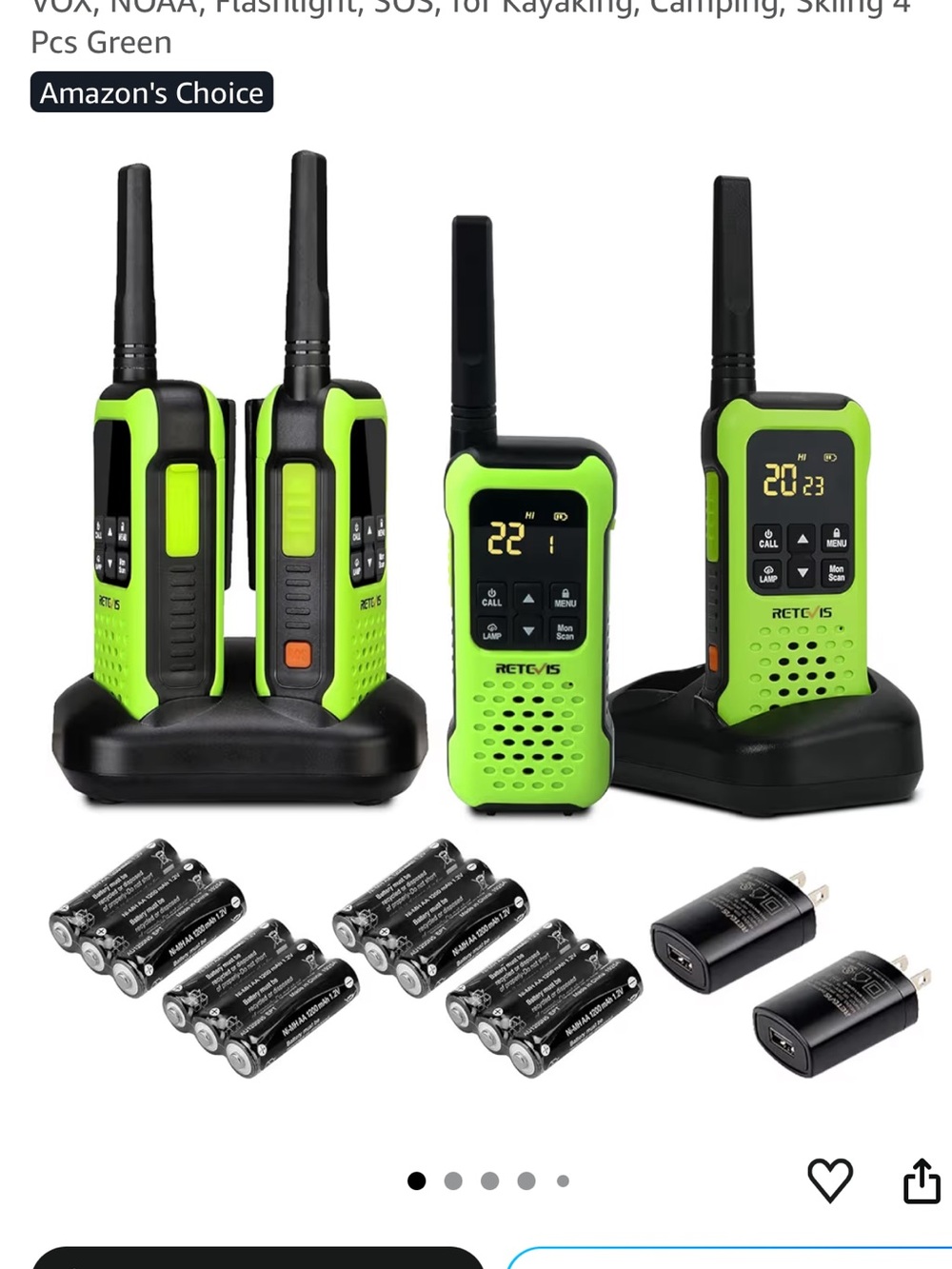NEW - Retevis RT49P Waterproof 2 Way Radio, IP67 Walkie Talkies, Rechargeable